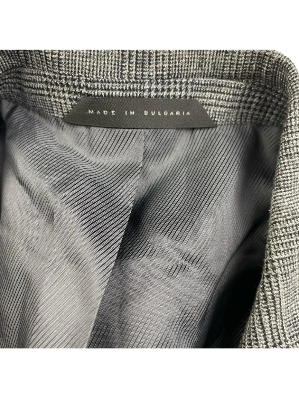Hugo Boss Men’s The Smith13 2-Button Blazer Gray Plaid/Elbow Patches • 42R